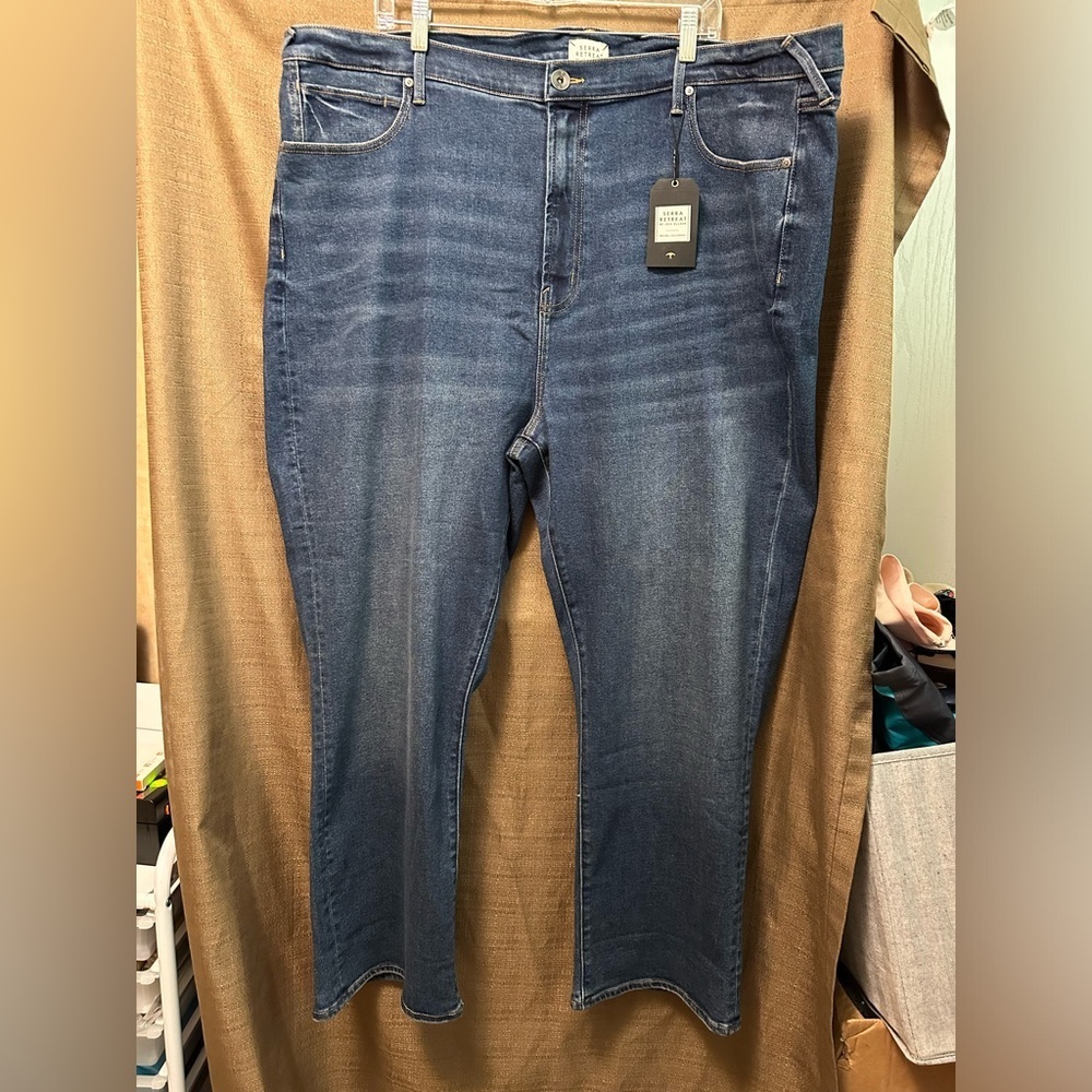 NWT Serra Retreat By Joie Rucker Woman High Waist Straight Jeans Size 26W